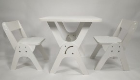Детский растущий стол-парта и два стула Я САМ "Умка-Дуо" (Белый) в Уфе - ufa.mebel-74.com | фото