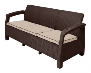 Диван Yalta Premium Sofa 3 Set (Ялта) шоколадный (+подушки под спину) в Уфе - ufa.mebel-74.com | фото