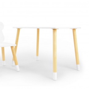 Комплект детской мебели стол и стул Звездочка (Белый/Белый/Береза) в Уфе - ufa.mebel-74.com | фото