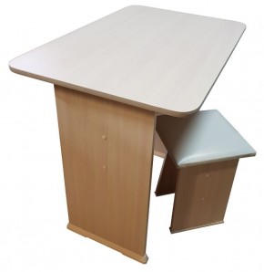 Кухонный стол ЛДСП + 2 табурета в Уфе - ufa.mebel-74.com | фото