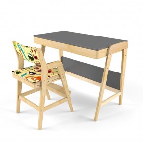 Комплект растущий стол и стул с чехлом 38 попугаев «Вуди» (Серый, Береза, Монстры) в Уфе - ufa.mebel-74.com | фото