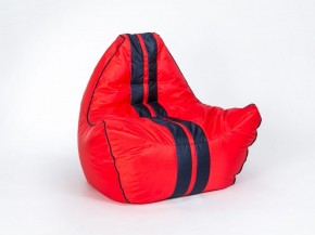 Кресло бескаркасное Авто (Красное с черной полосой) в Уфе - ufa.mebel-74.com | фото