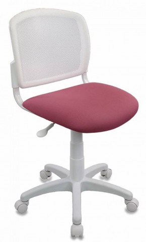 Кресло детское Бюрократ CH-W296NX/26-31 белый TW-15 розовый 26-31 в Уфе - ufa.mebel-74.com | фото