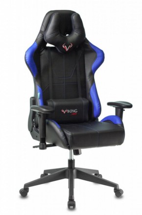 Кресло игровое Бюрократ VIKING 5 AERO BLUE черный/синий в Уфе - ufa.mebel-74.com | фото