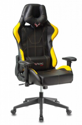 Кресло игровое Бюрократ VIKING 5 AERO YELLOW черный/желтый в Уфе - ufa.mebel-74.com | фото