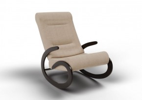 Кресло-качалка Мальта 10-Т-П (ткань/венге) ПЕСОК в Уфе - ufa.mebel-74.com | фото