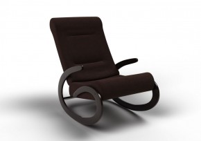 Кресло-качалка Мальта 10-Т-Ш (ткань/венге) ШОКОЛАД в Уфе - ufa.mebel-74.com | фото
