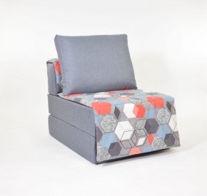 Кресло-кровать бескаркасное Харви (серый-геометрия слейт) в Уфе - ufa.mebel-74.com | фото
