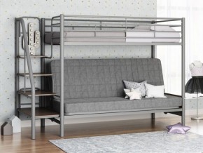 Кровать двухъярусная с диваном "Мадлен-3" (Серый/Серый) в Уфе - ufa.mebel-74.com | фото