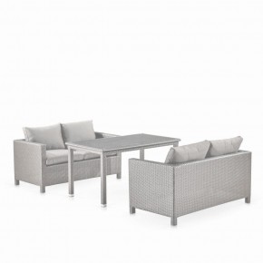 Обеденный комплект плетеной мебели с диванами T256C/S59C-W85 Latte в Уфе - ufa.mebel-74.com | фото