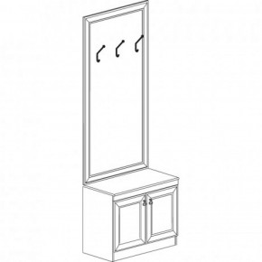 Шкаф для одежды открытый №620 "Инна" Денвер темный в Уфе - ufa.mebel-74.com | фото