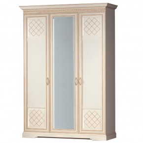 Шкаф для одежды 3-дверный №800 Парма кремовый белый в Уфе - ufa.mebel-74.com | фото