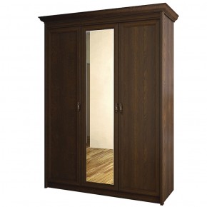 Шкаф для одежды 3-дверный с зеркалом №671 Флоренция Дуб оксфорд в Уфе - ufa.mebel-74.com | фото