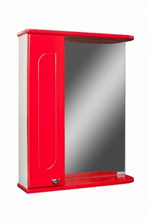 Шкаф-зеркало Радуга Красный 50 левый АЙСБЕРГ (DA1122HZR) в Уфе - ufa.mebel-74.com | фото