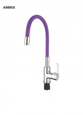 Смеситель для кухни с силиконовым изливом A9890S (Фиолетовый) в Уфе - ufa.mebel-74.com | фото