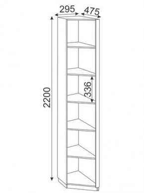 Угловая секция Глэдис М25 (ЯШС/Белый) в Уфе - ufa.mebel-74.com | фото