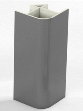 Угловое соединение для цоколя 90 гр. h100 мм (Алюминий, Белый, Черный, Сонома) в Уфе - ufa.mebel-74.com | фото