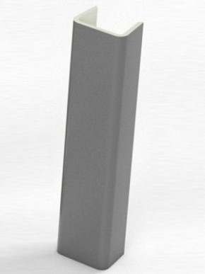 Торцевая заглушка  для цоколя h100 мм (Алюминий, Белый, Черный, Сонома) в Уфе - ufa.mebel-74.com | фото